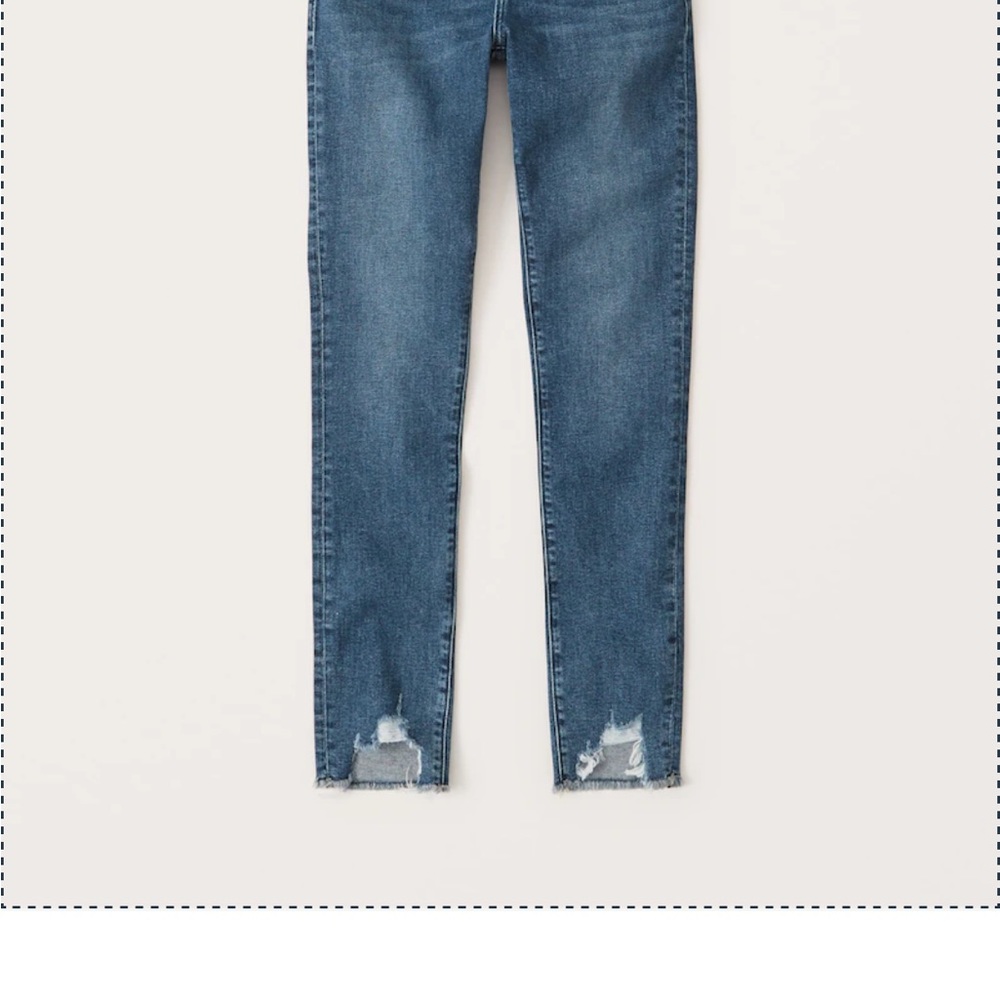 Abercrombie High rise super skinny ankle jeans, NWOT